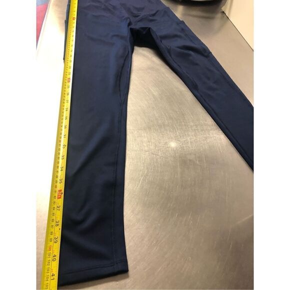 Poshdivah Women’s Navy Blue Activewear Maternity Pants Leggings with Pockets Siz - Picture 5 of 6